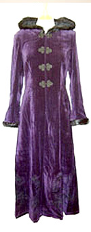 Long Purple Womens Coat