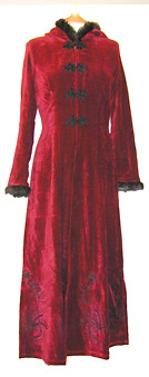 Long Red Womens Coat